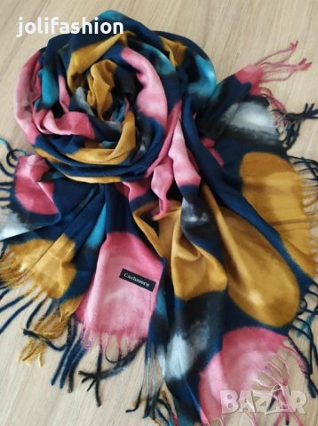 Дамски кашмирени шалове, снимка 3 - Шалове - 31237095