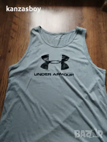 UNDER ARMOUR Sportstyle Logo Tank - страхотна мъжки потник КАТО НОВ 2ХЛ, снимка 5 - Тениски - 49799858
