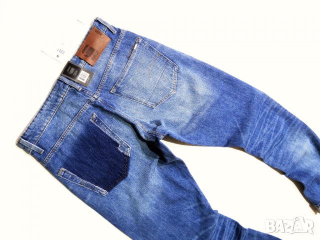 НОВИ и Намалени! G-star 3301 Straight Tapered KIR DENIM ORGANIC TAPE RESTORED Мъжки Дънки W31, снимка 13 - Дънки - 38345298