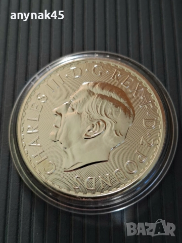 1 oz. Сребро Британия 2024г., снимка 2 - Нумизматика и бонистика - 52174405