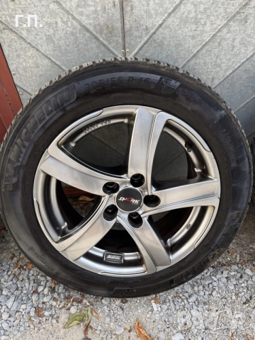 Зимни гуми Michelin Alpin 7 205/55/16 с джанти Alutec 5x112, снимка 3 - Гуми и джанти - 55939763