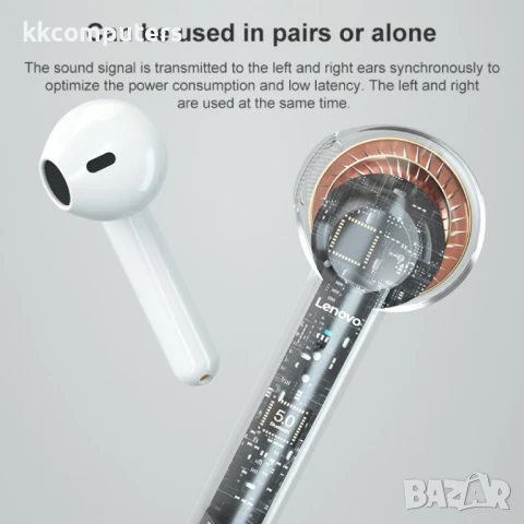 Lenovo XT89 TWS Bluetooth Слушалки, снимка 6 - Слушалки и портативни колонки - 50564476