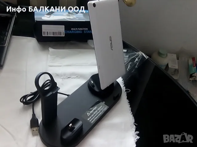 5 в 1 Универсална безжична зарядна станция устройство за телефон, слушалки, умни часовници, снимка 13 - Безжични зарядни - 50178449