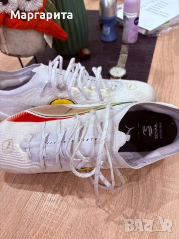 Футболни обувки Puma Ultra 5 Ultimate Senna FG - Бяла, снимка 4 - Футбол - 52352781
