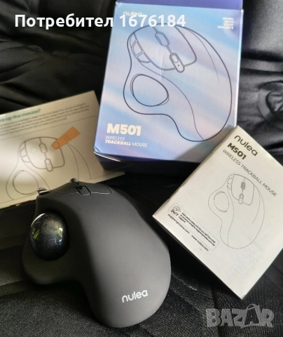 Trackball mouse NULEA M501, снимка 6 - Клавиатури и мишки - 52522230