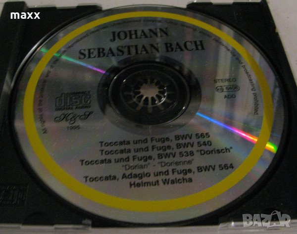 аудио CD диск Johann Sebastian Bach - Helmut Walcha – Toccatas And Fugues, снимка 3 - CD дискове - 29134994