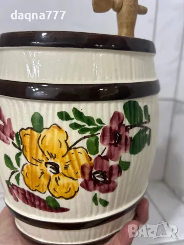 Ръчно Handarbeit Порцеланово буре за уиски  Германия от 70-те години , снимка 10 - Антикварни и старинни предмети - 49526280