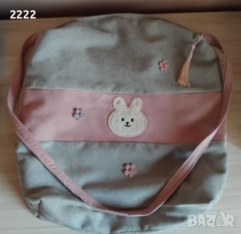 Ръчно изработена чанта зайче , снимка 7 - Чанти - 51116598