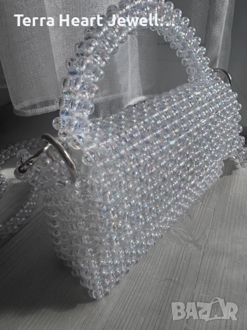 Дамска чанта ръчна изработка цвят русалка, снимка 10 - Чанти - 51793121