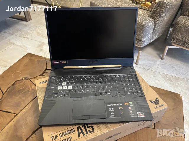 ASUS TUF Gaming A15 Ryzen 5 7535HS / RTX 3050 / 32GB RAM / 512GB SSD, снимка 2 - Лаптопи за игри - 56138309