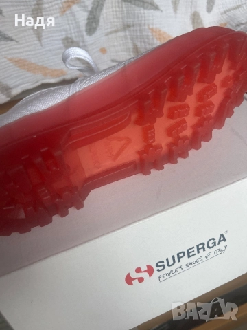 SUPERGA бели кецове 37 , чисто нови, снимка 4 - Кецове - 52477690