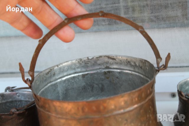 7 броя медни котлета, снимка 9 - Антикварни и старинни предмети - 38002391