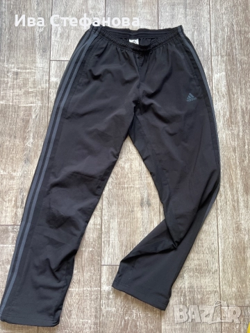 Ново черно дамско класическо 100% оригинал спортно долнище Adidas дишаща  материя Адидас, снимка 3 - Спортни екипи - 51709012
