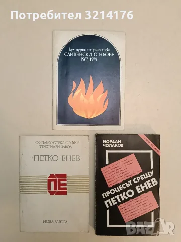 Процесът срещу Петко Енев. По стенографски записки на автора - Йордан Чолаков (1988), снимка 1 - Специализирана литература - 56175690