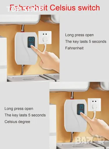 Мини електрически бойлер Mulcort, проточен бойлер 220V 3000W, снимка 4 - Бойлери - 49627436