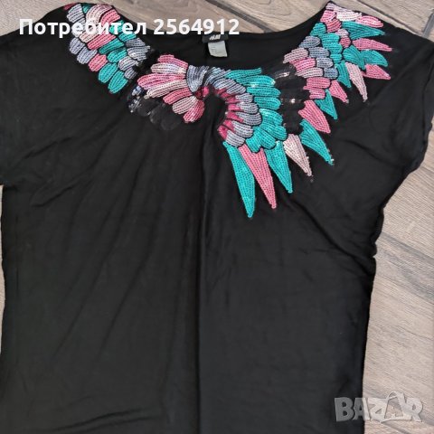 Продавам дамска блуза с къс ръкав , снимка 3 - Тениски - 37689292
