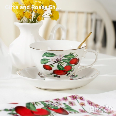 Нови модели чаши за капучино или чай с плодчета, снимка 4 - Чаши - 51842394