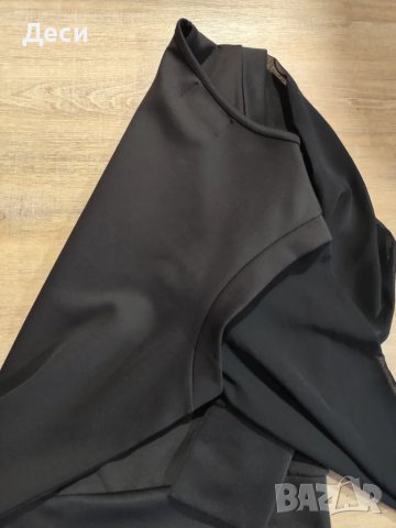 черна блузка с тюлени ръкави, снимка 3 - Блузи с дълъг ръкав и пуловери - 49798819