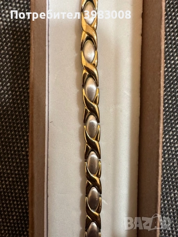 Титаниева магнитна гривна за регулиране на високо кръвно от неръждаема стомана, снимка 2 - Гривни - 53988638