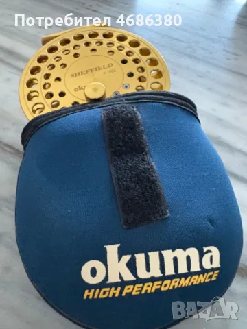 Макара Ocuma Sheffield S-1002 centrepin-златна серия, снимка 2 - Макари - 56508024