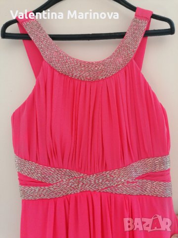 Официална дамска рокля, красива кройка, шифон