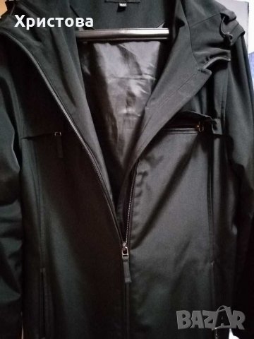 Черна връхна дреха с качулка,KappAhI, снимка 4 - Палта, манта - 31995687