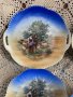 Антикварен десертен сервиз с пасторални картини, снимка 14