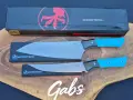 Нож с фиксирано острие Microtech Santoku 3100B/3200B ,Bohler M390 фултанг, снимка 4