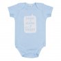 Памучно бебешко боди Hugs+sleep , За момче,  0 - 3 месеца, Синьо, снимка 1 - Други - 39627087