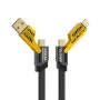 Кабел за зареждане 4 в 1 до 65W с USB-C и Lightning, снимка 2
