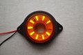1 бр. ЛЕД LED габарити рогчета с БЯГАЩ ефект 12-24V ОРАНЖЕВИ, снимка 4