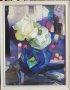 Уникална картина от Данелина Косева Батик естествена коприна, снимка 1 - Картини - 38540716