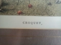 Стара Английска Картина "КРИКЕТ", снимка 3