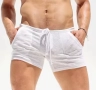 Секси прозрачни тънки шорти за мъже, плажни ежедневни дишащи, снимка 7