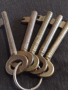 Пет ключа стари редки от соца за брава за КОЛЕКЦИЯ ДЕКОРАЦИЯ БИТОВ КЪТ 41030, снимка 3