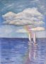 Маслена картина Морето след бурята, снимка 1 - Картини - 29927581