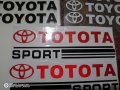 Стикери за Тойота Toyota за дръжки на врати и огледало кола автомобил джип мотор , снимка 5
