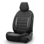Тапицерия за седалки Automat, 11 части, Черен със сив кант, снимка 4