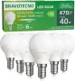 LED крушка E14, енергиен клас B, LED E14 студено бяла 6500K, 2.5W 470LM G45, еквивалентна на 40W, снимка 1