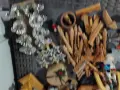 Дървени Части за коледни играчки пирамиди, снимка 7