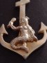 РЕТРО БИЖУ УКРАШЕНИЕ КОТВА С РУСАЛКА ОТ СОЦА ЗА КОЛЕКЦИЯ 37485, снимка 3