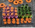 9 бр малки дълбоки метални резци форми пепа пиг за плодове зеленчуци тесто шишчета хапки декорация, снимка 1 - Форми - 35154345