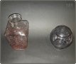 Две стъклени вазички с интересни инкрустации, снимка 3