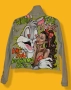 Ръчно рисувано дънково яке , снимка 1