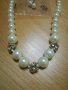 Комплект колие, гривна и обици с перли, снимка 3