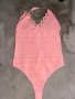 Бандажна ново боди цвят праскова нежно розаво , снимка 3