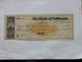 USA 1871 The Bank of California чек за $ 960