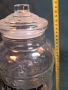 ретро италиански релефен стъклен буркан 5 литра 34/3, снимка 8
