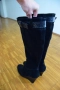 Чисто нови дамски кожени ботуши от Италия, велур, снимка 2