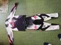 мотокрос екипировка Thor Jersey (size L) + pants (size 34)(EU50)Черно /бяло/червено /зебра